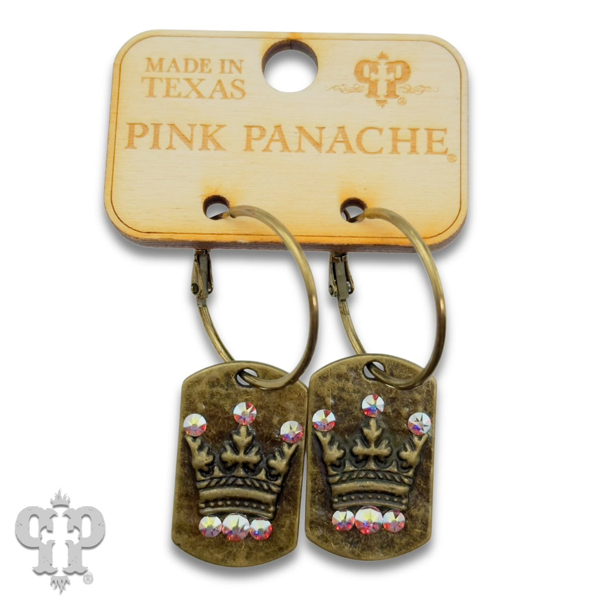 Crown Tag Earrings
