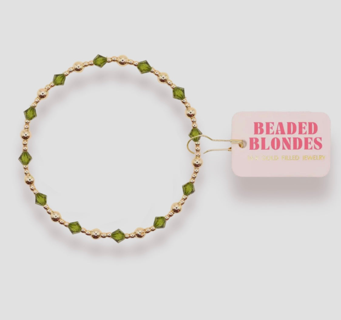 Olive Green June Bracelet