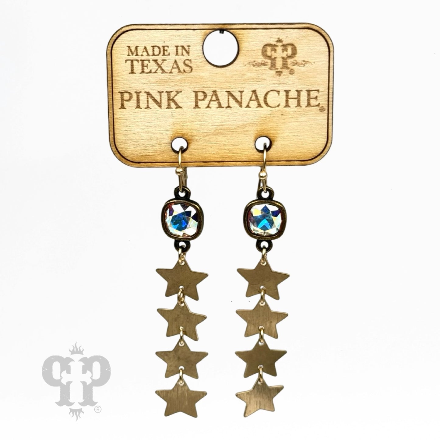 Four Star Drop Earrings