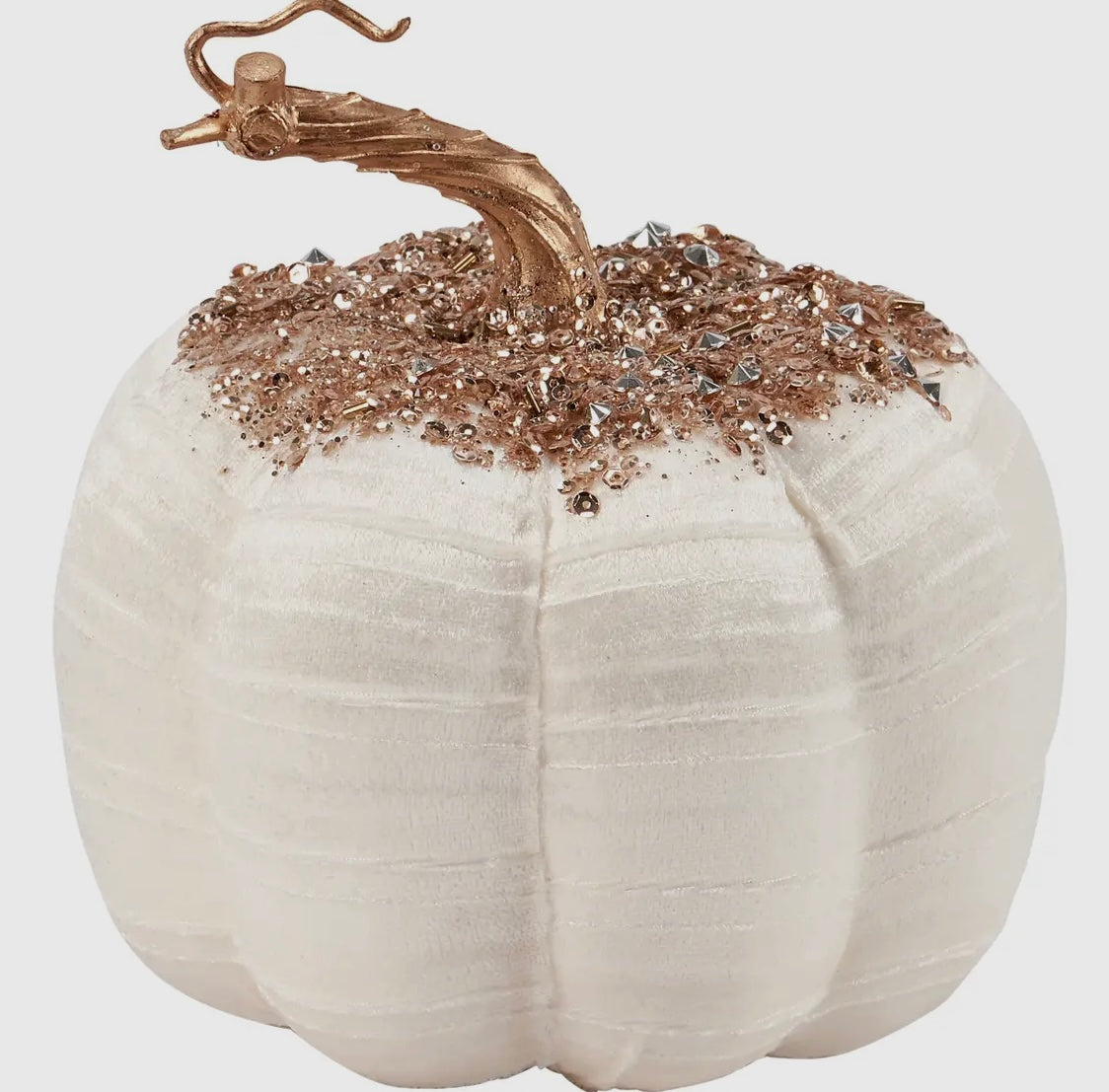 Cream Glitter Pumpkin