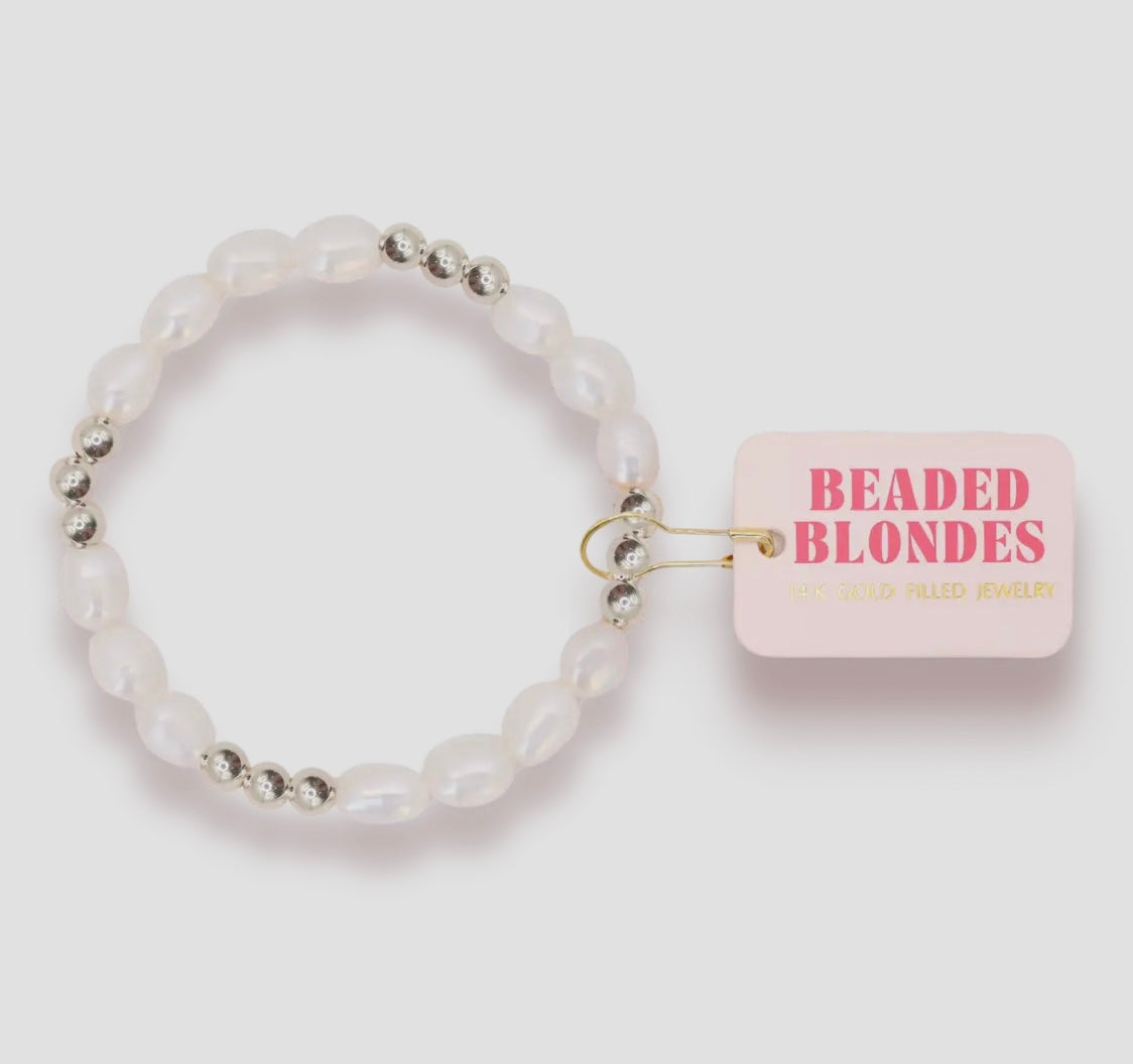 Willow Pearl Bracelet in Silver