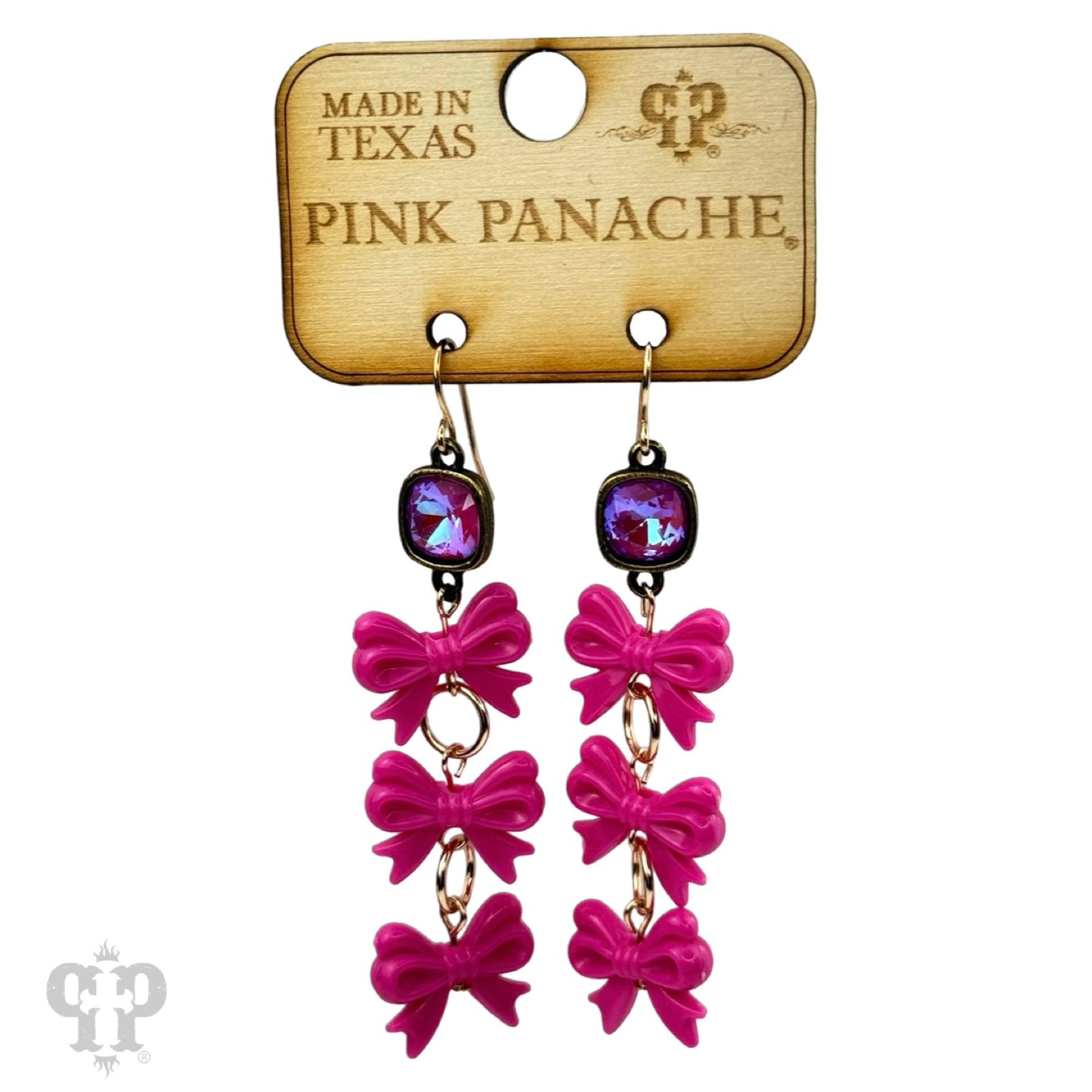 Triple Bow Earrings