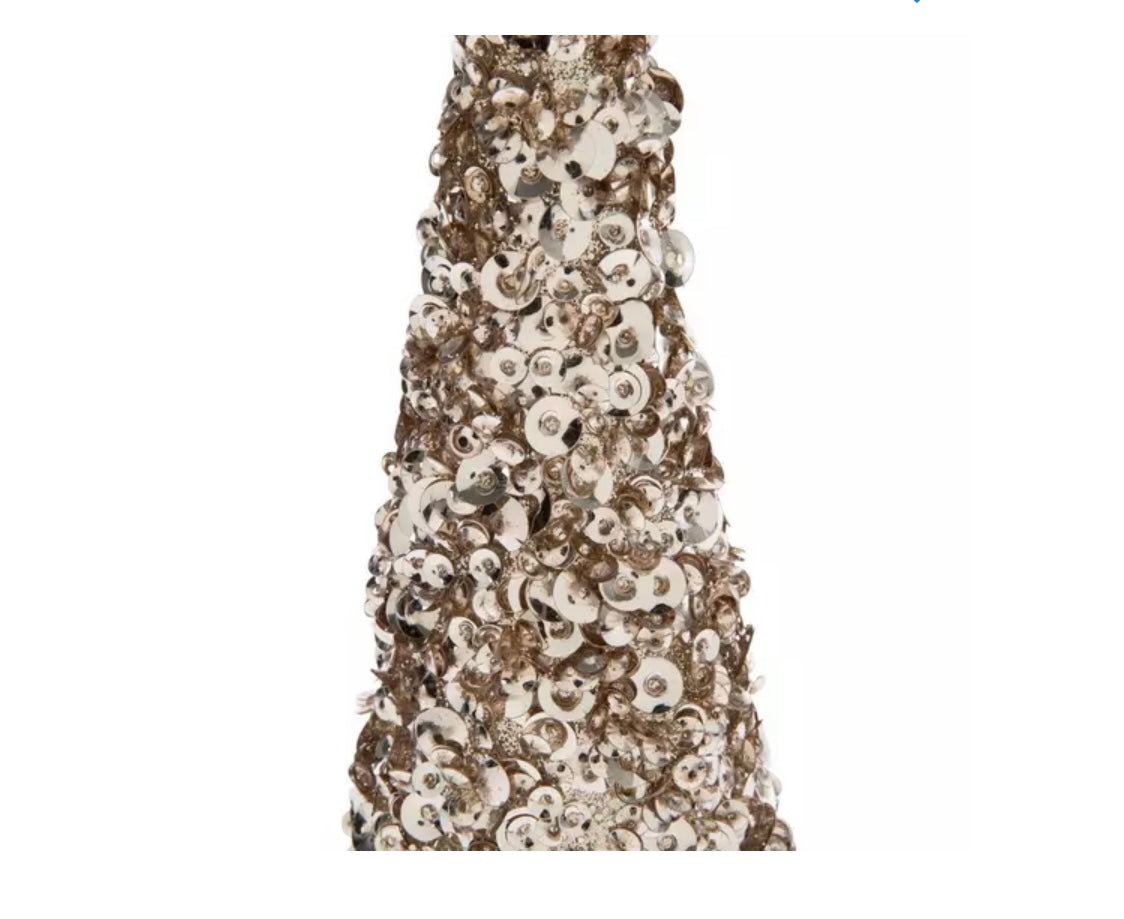 Sequins & Sparkles Cone Tree