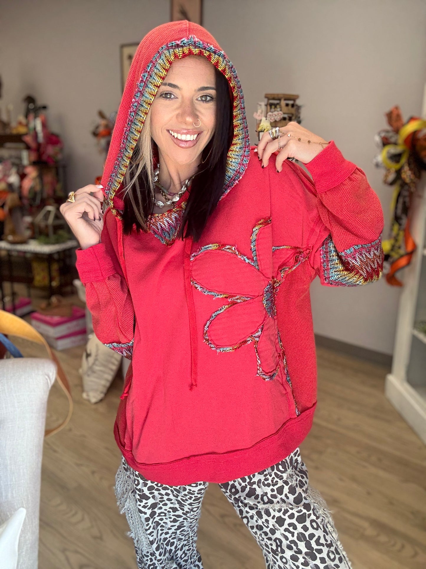 Aztec Flower Sweatshirt