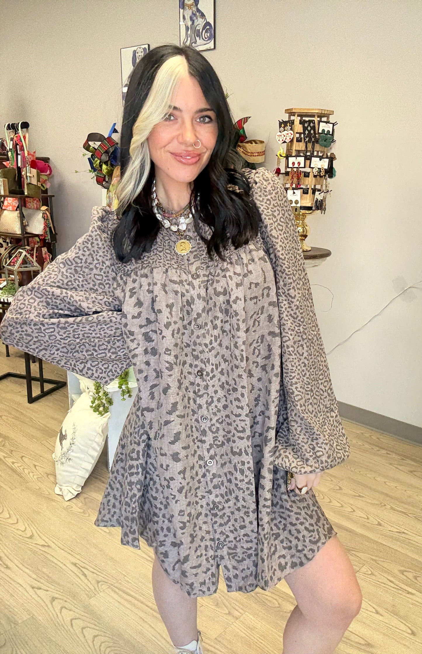 Classy Cheetah Dress