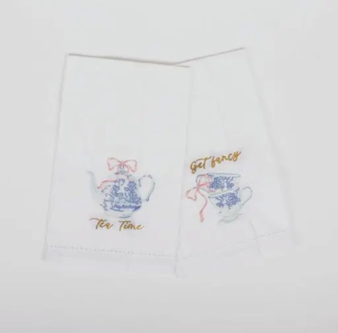 High Tea Embroidered Towel Set