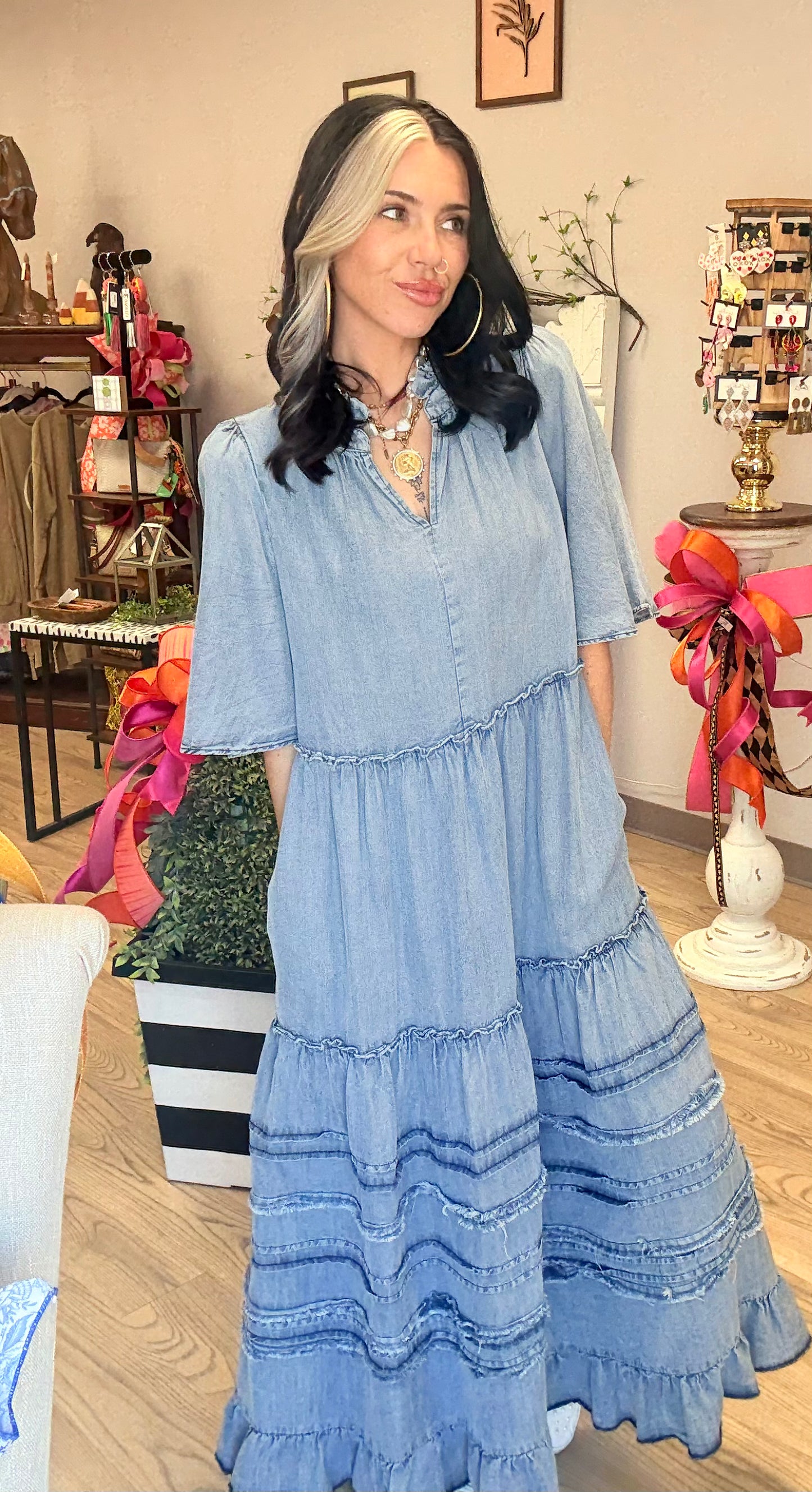 Heartland Denim Maxi