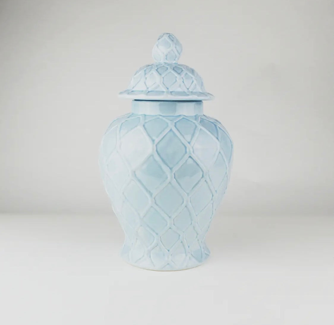 Large Light Blue Ginger Jar