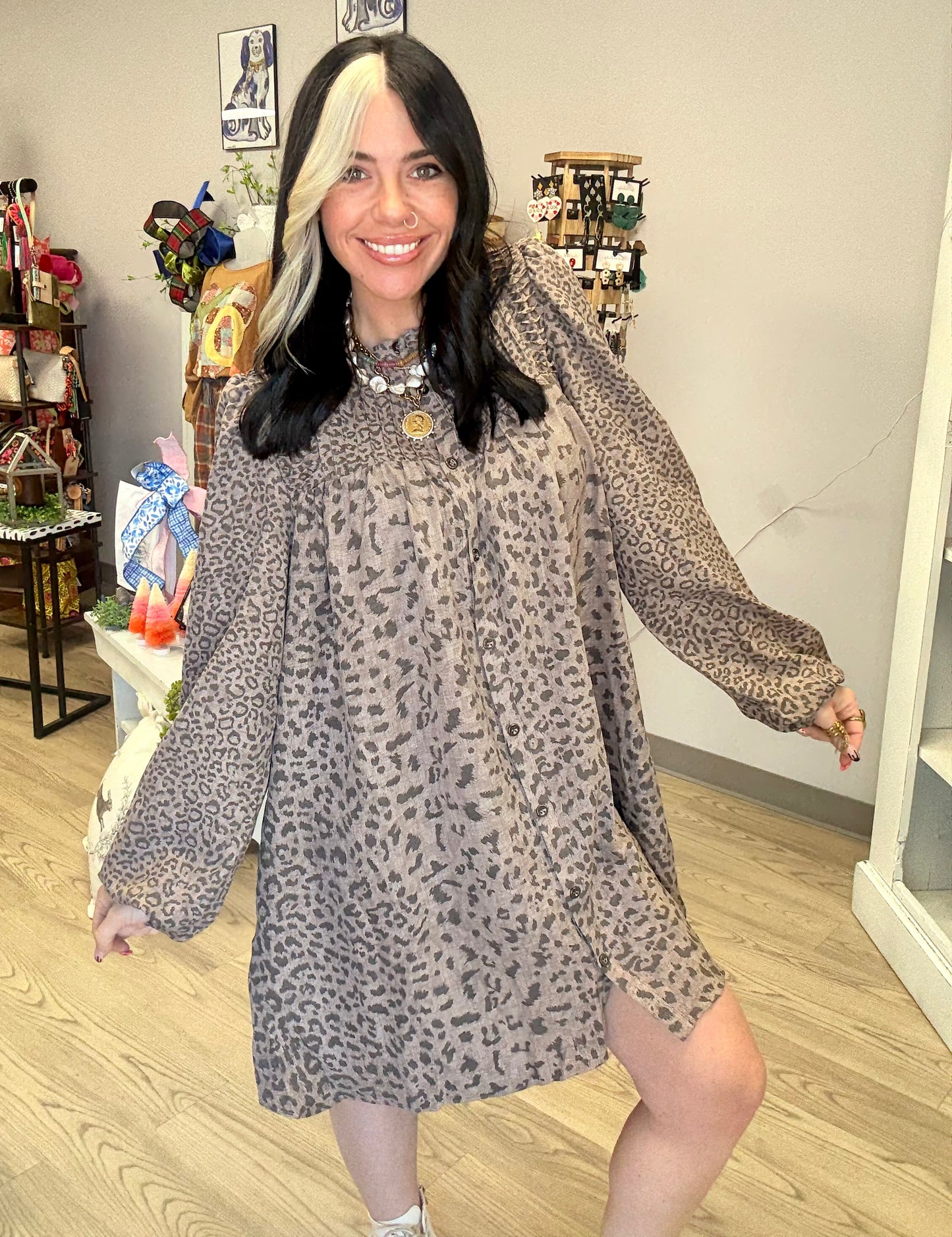 Classy Cheetah Dress