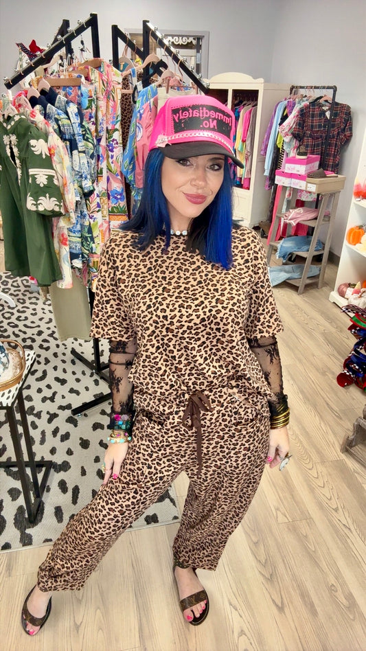 Wildly Chic Leopard Lounge Set