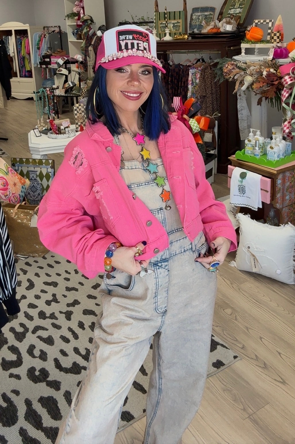 Barbie Bedazzle Pink Cropped Jacket