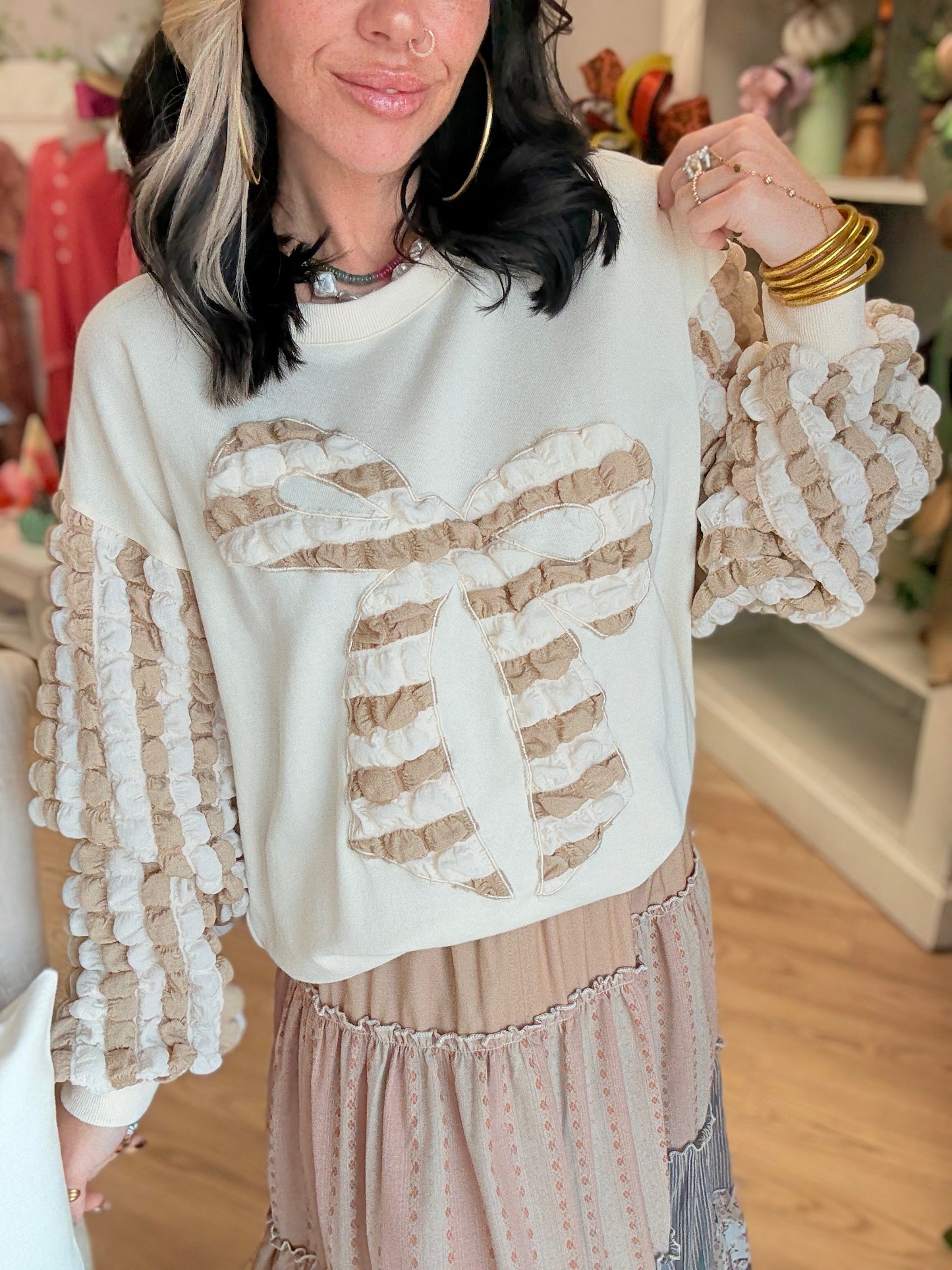 Bubble Bow Top