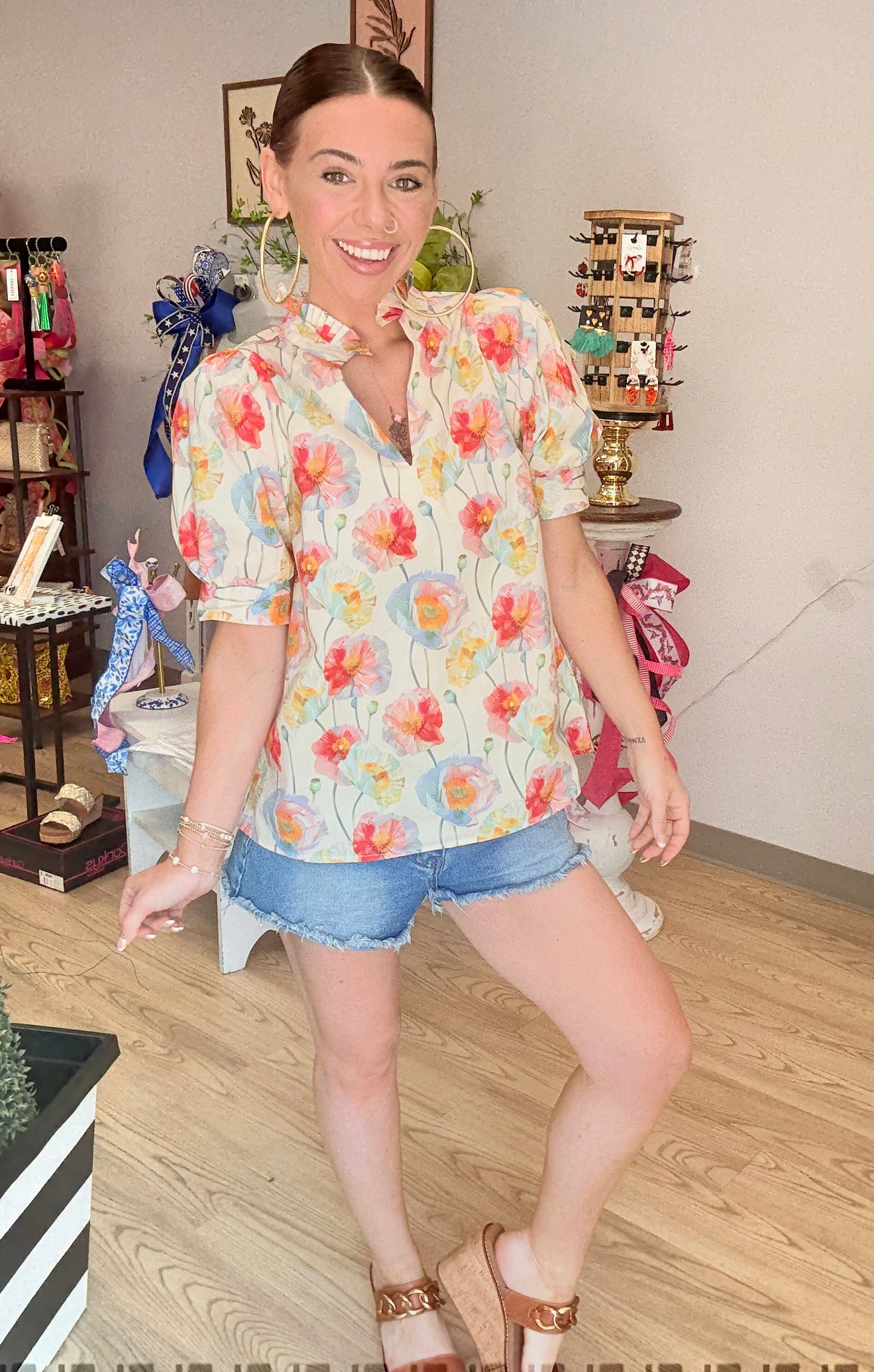 Chic & Sweet Floral Top