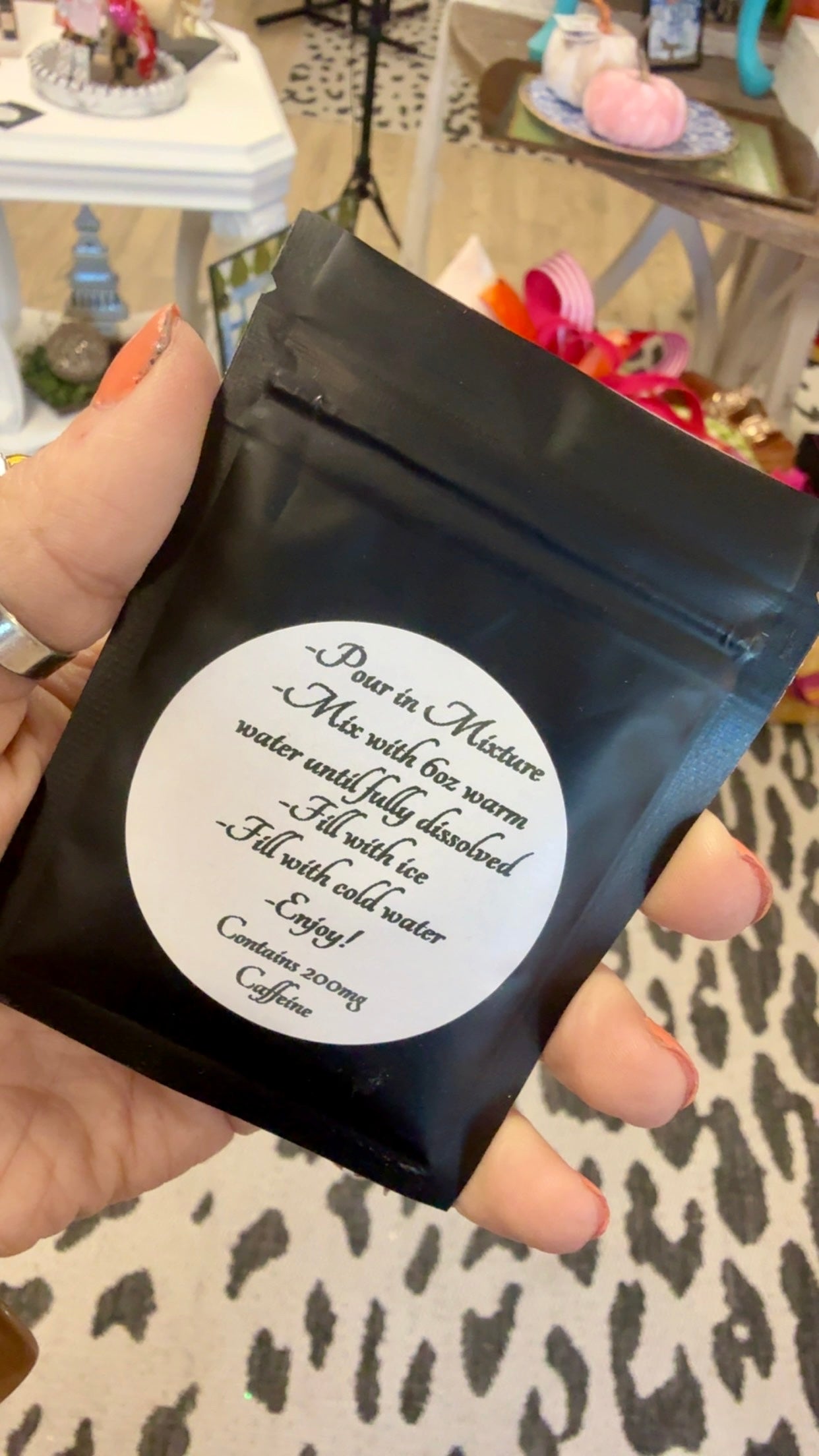 Ocean Water Loaded Tea Packet