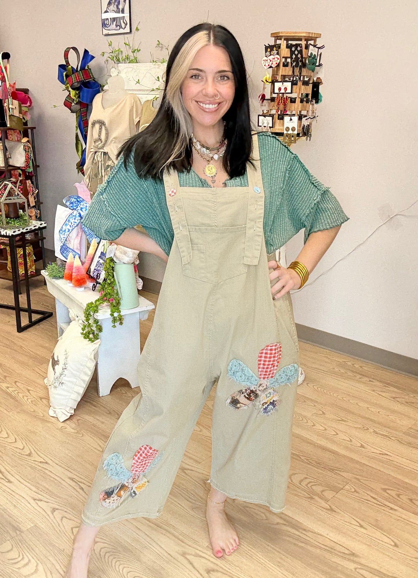 Flower Child Patchwork Jumpsuit