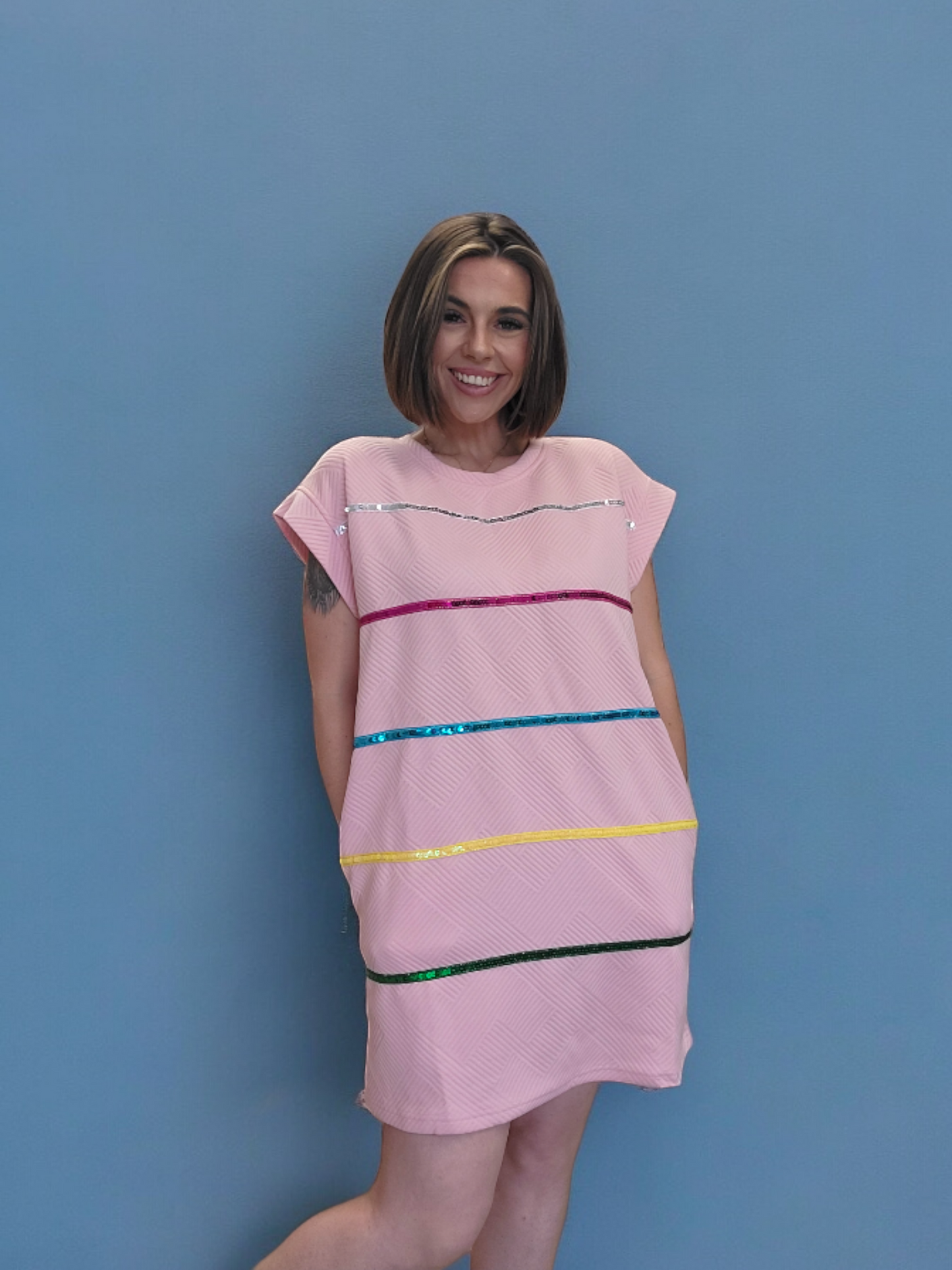 Glitter & Glam Tee Dress