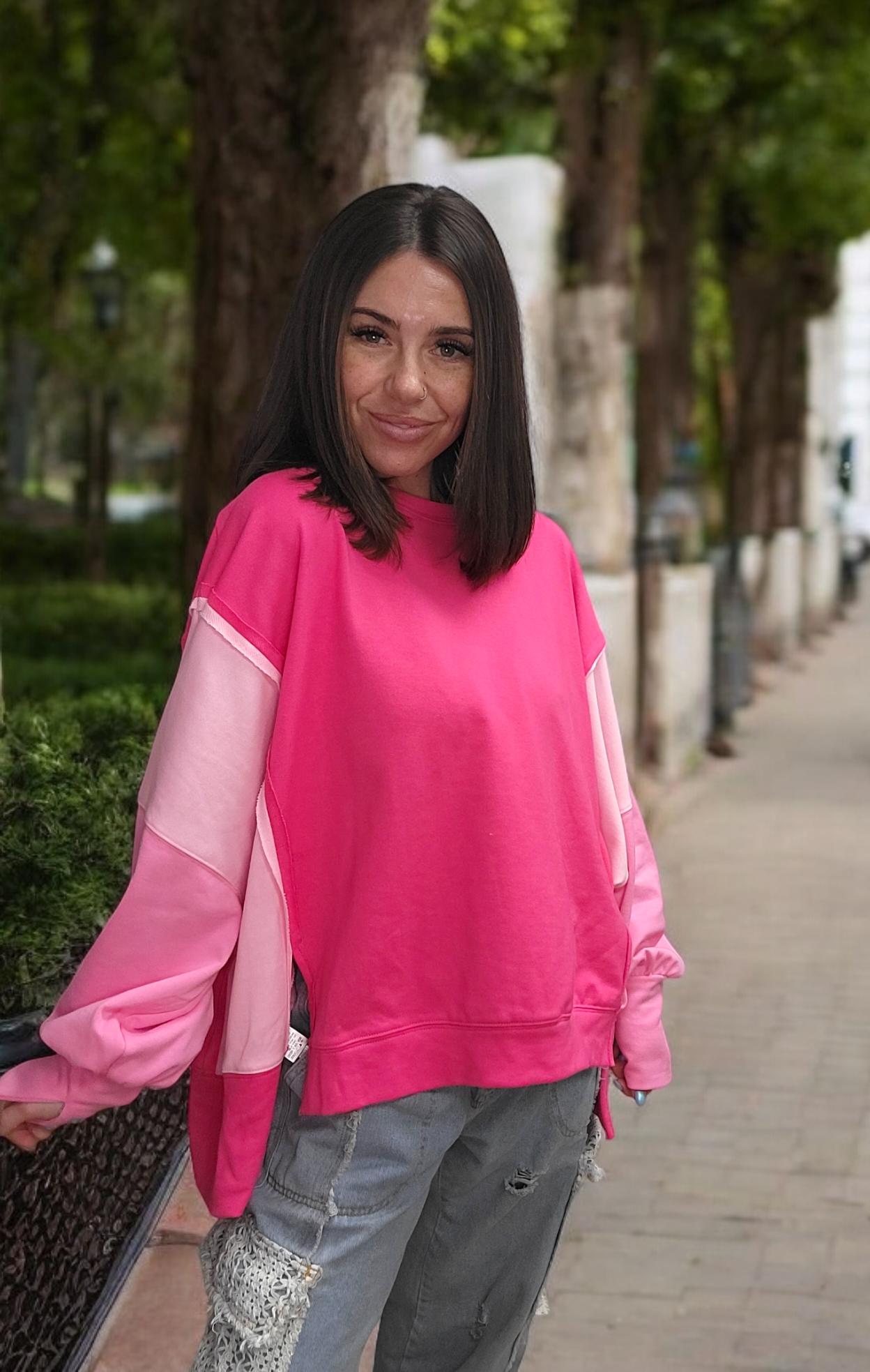 Shades of Pink Pullover