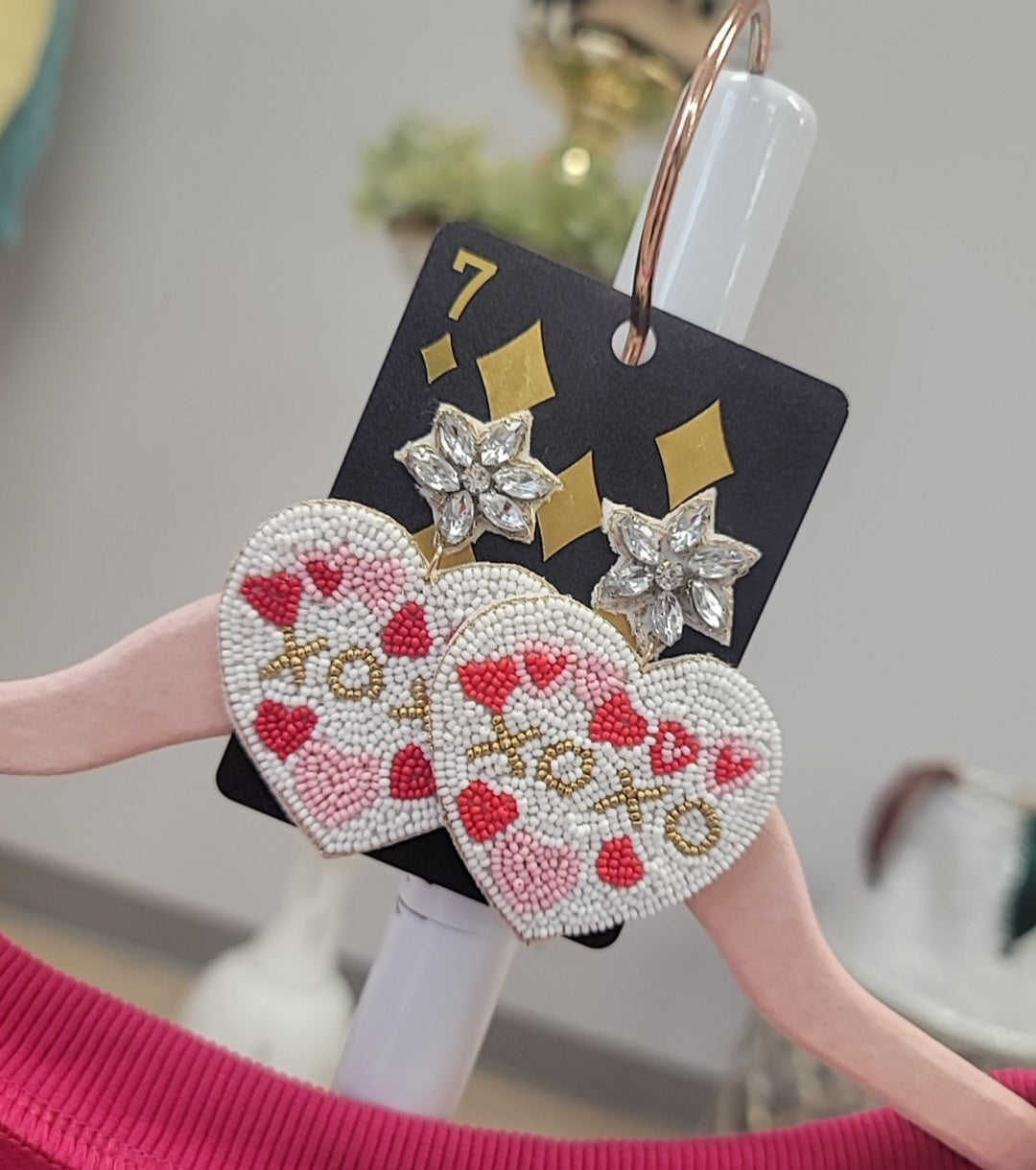 XOXO Beaded Earrings