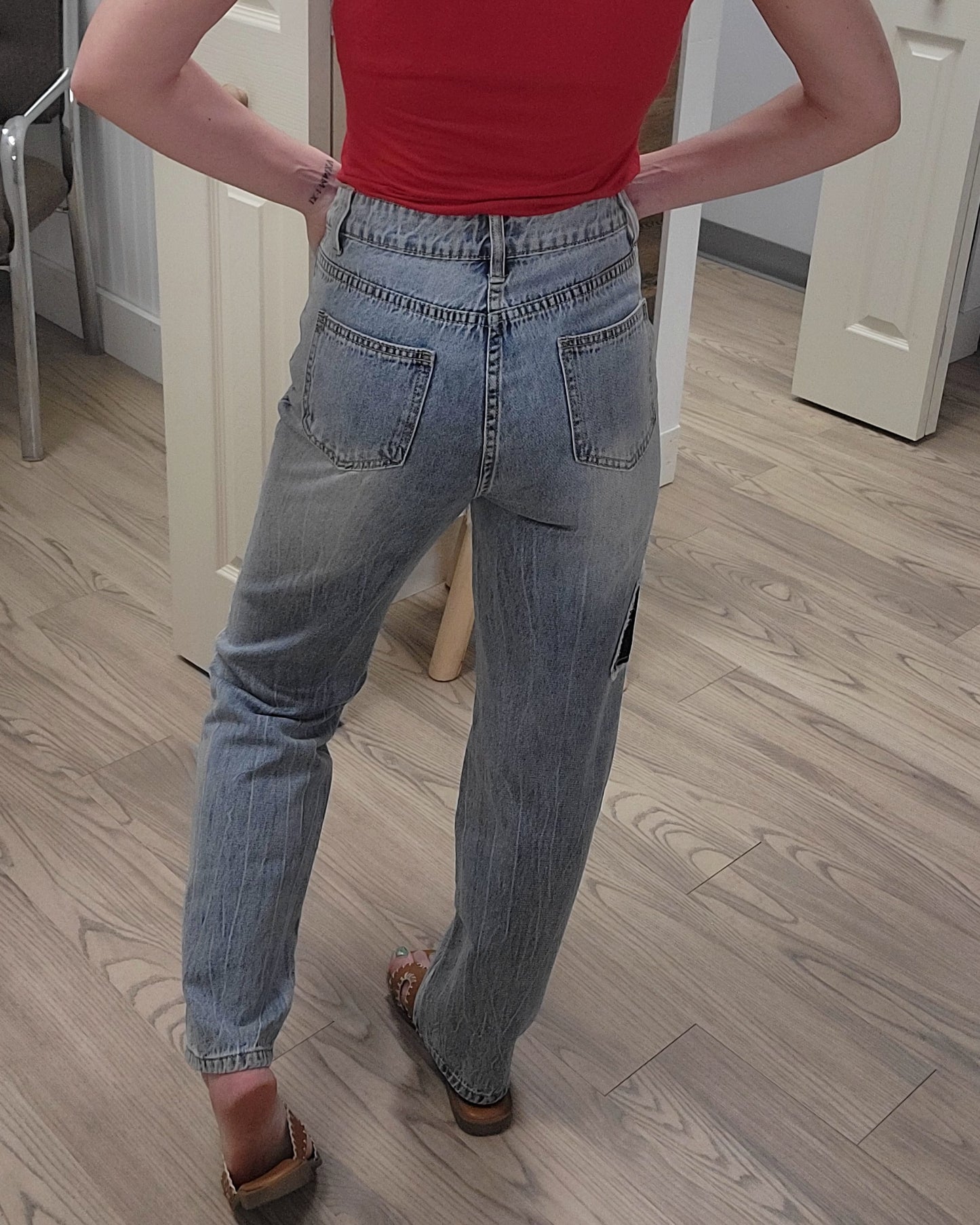 Denim Patchwork Jeans