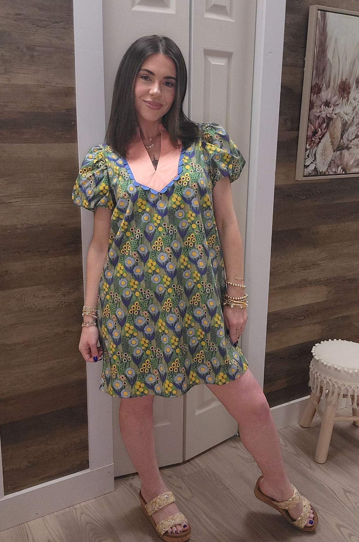 Flashy Floral Dress