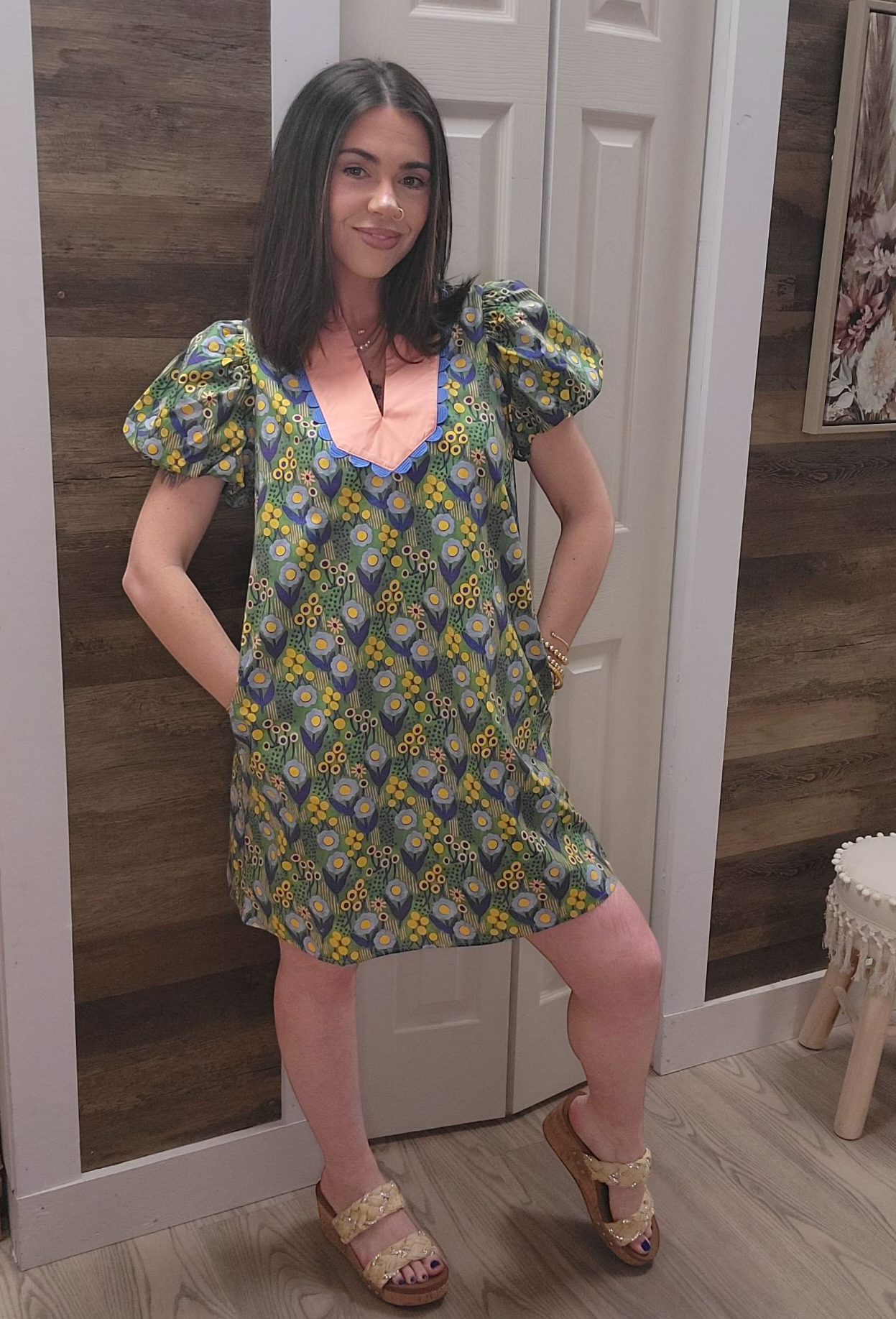 Flashy Floral Dress