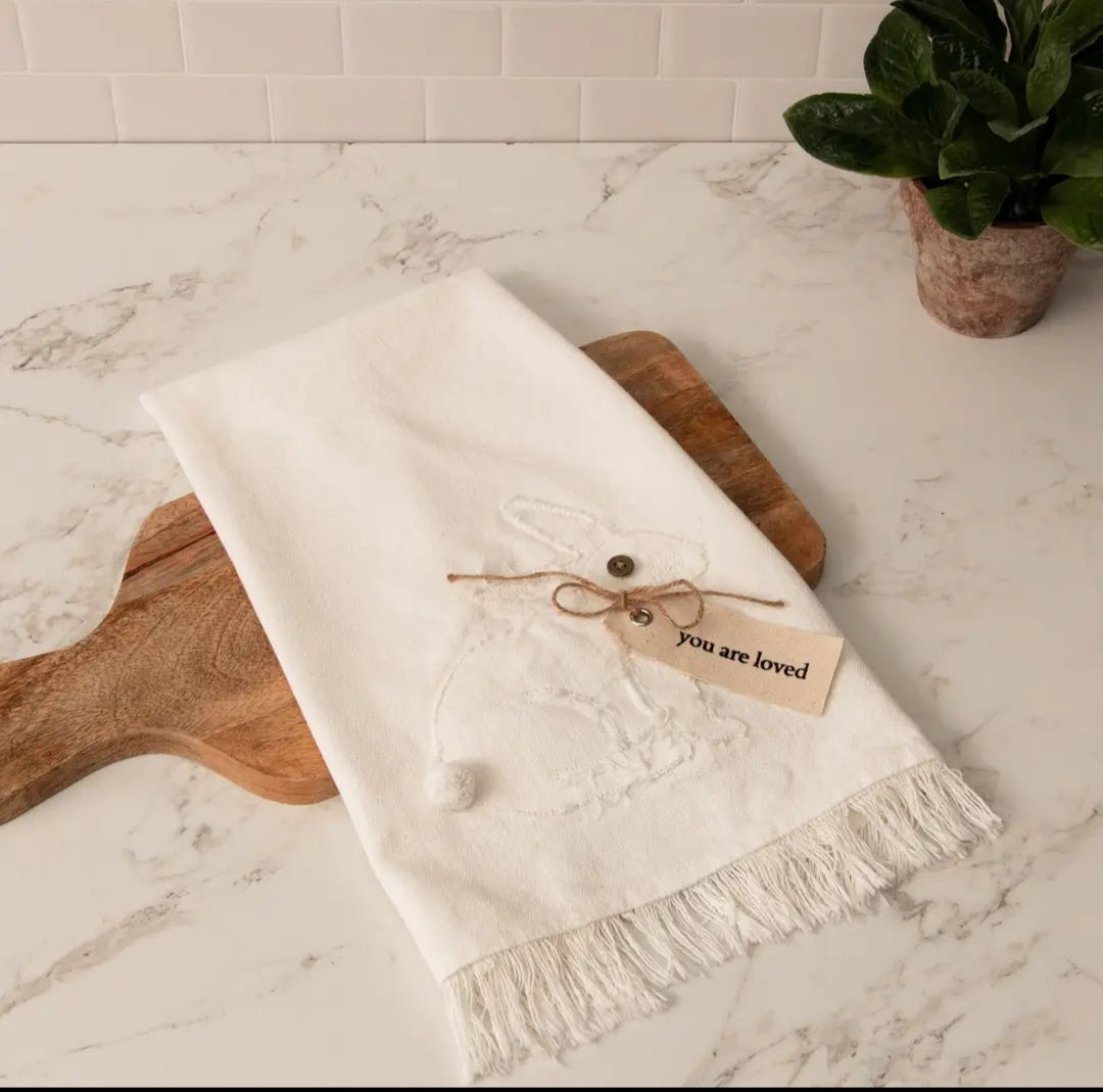 Raggedy Rabbit Tea Towel