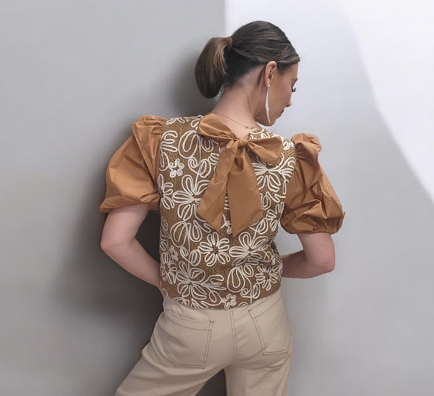 Ellie Elegant Semi Crop Top