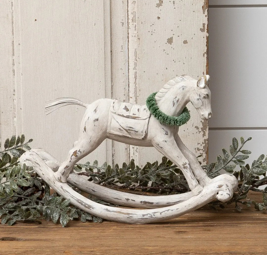 White Rocking Horse