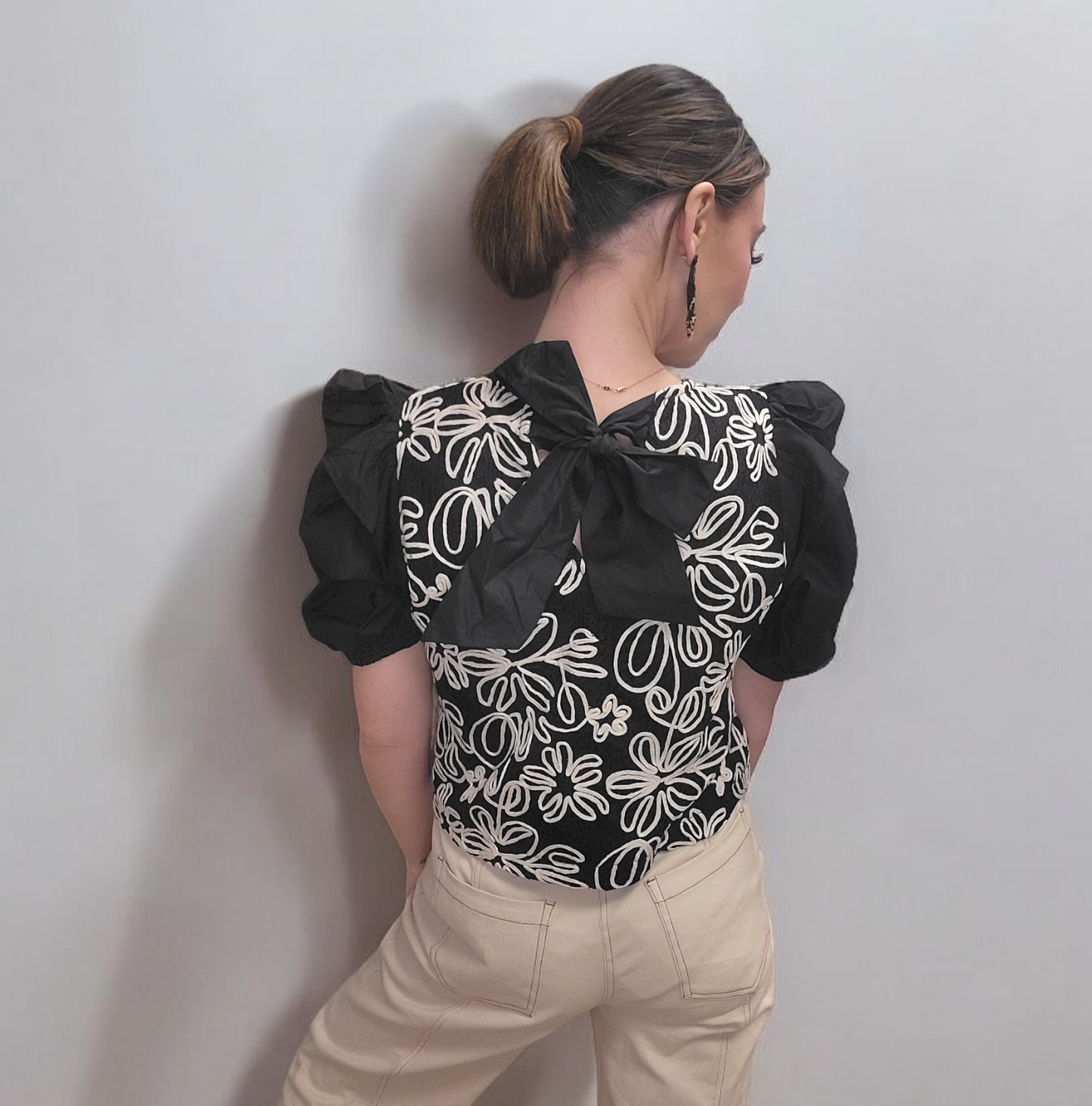 Ellie Elegant Semi Crop Top