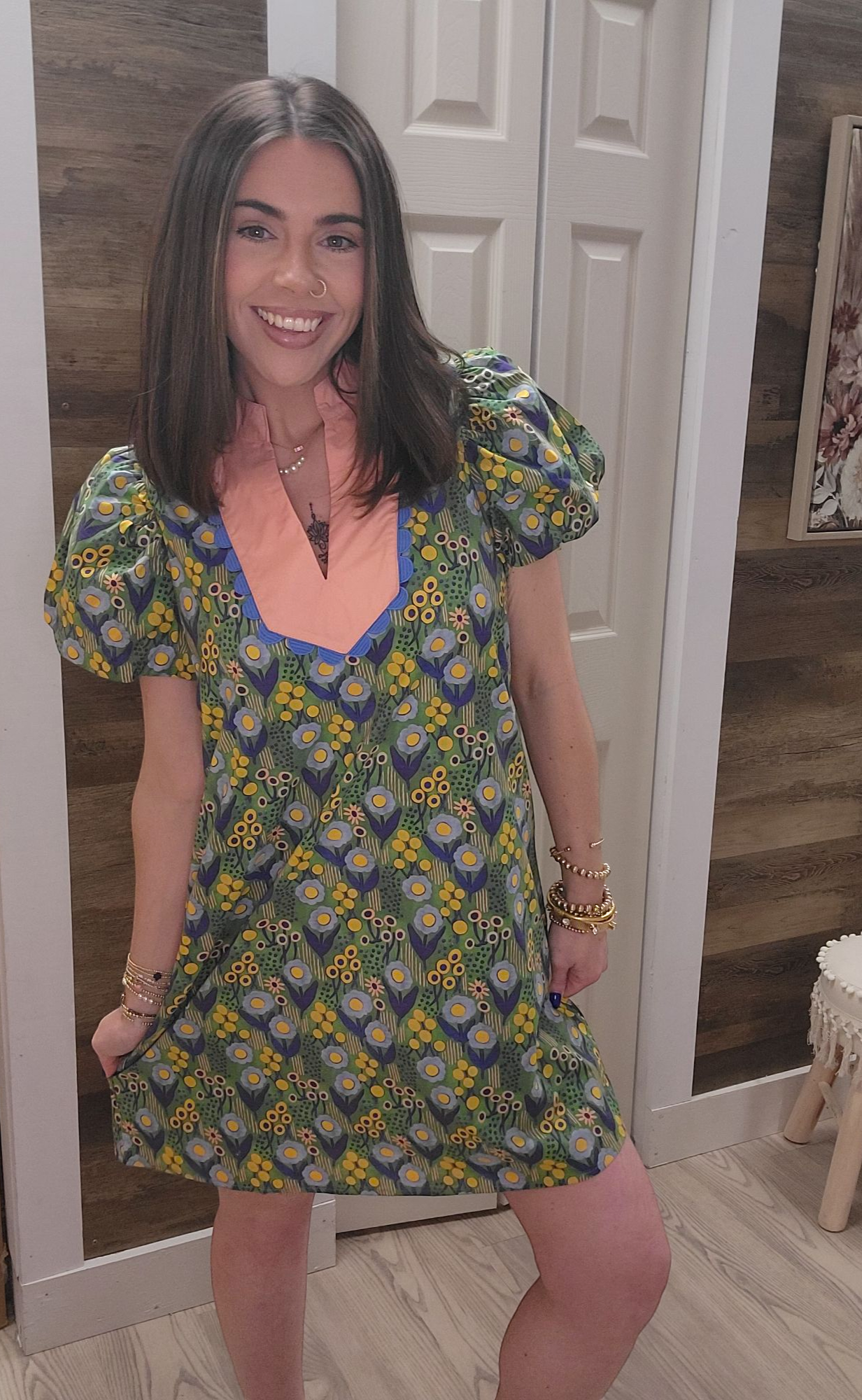 Flashy Floral Dress