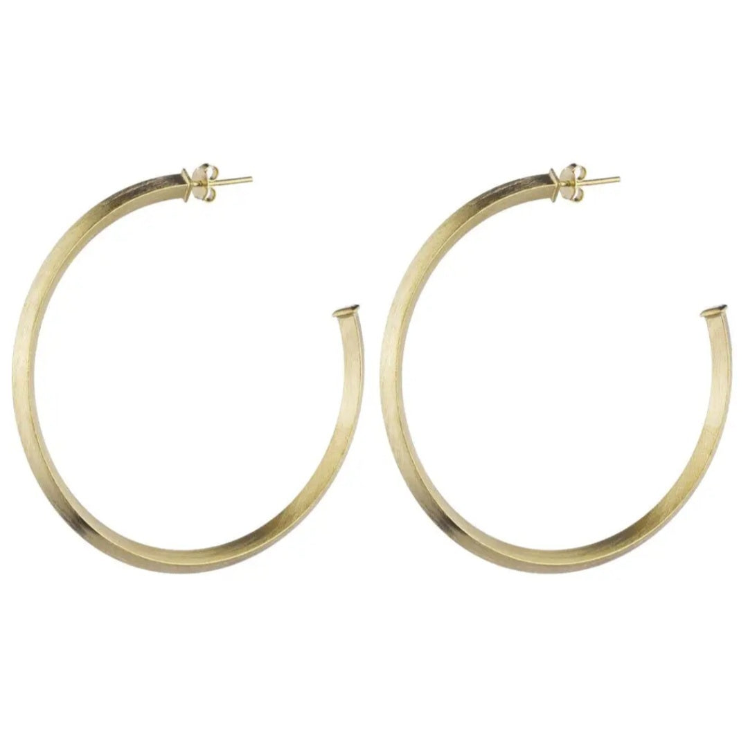 Celine Hoop Earrings (Pyramid Hoop)