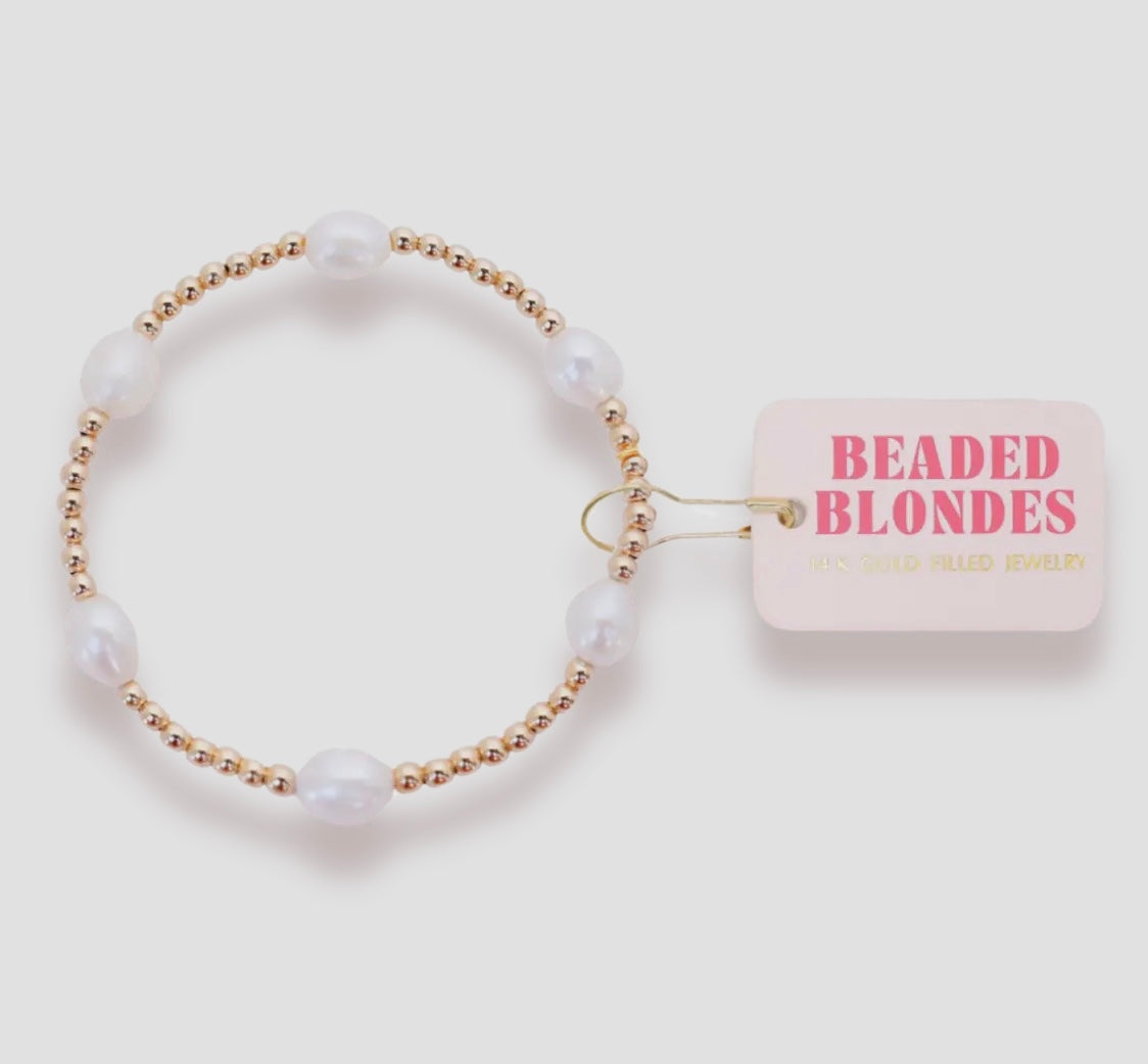 Pearl Poppi Bracelet in Gold