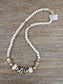 Bone Beaded Bib Necklace