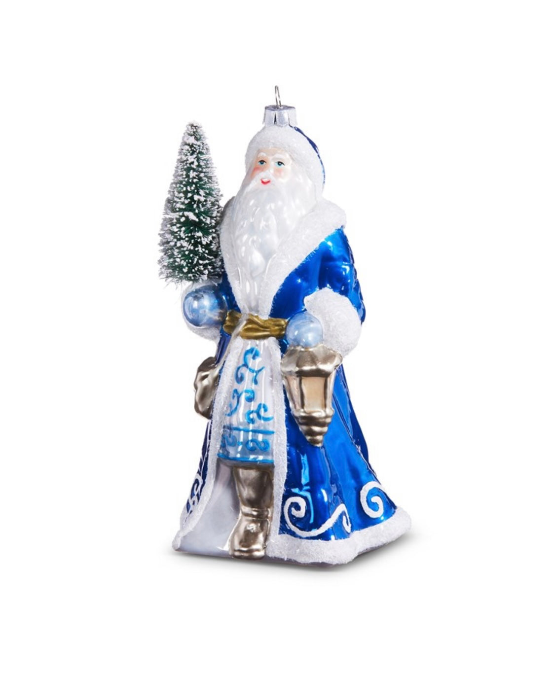 Santa with Tree Ornament