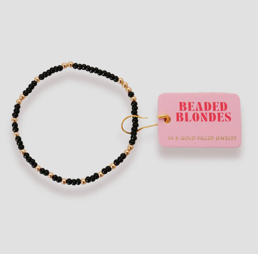 Black Sprinkle Bracelet