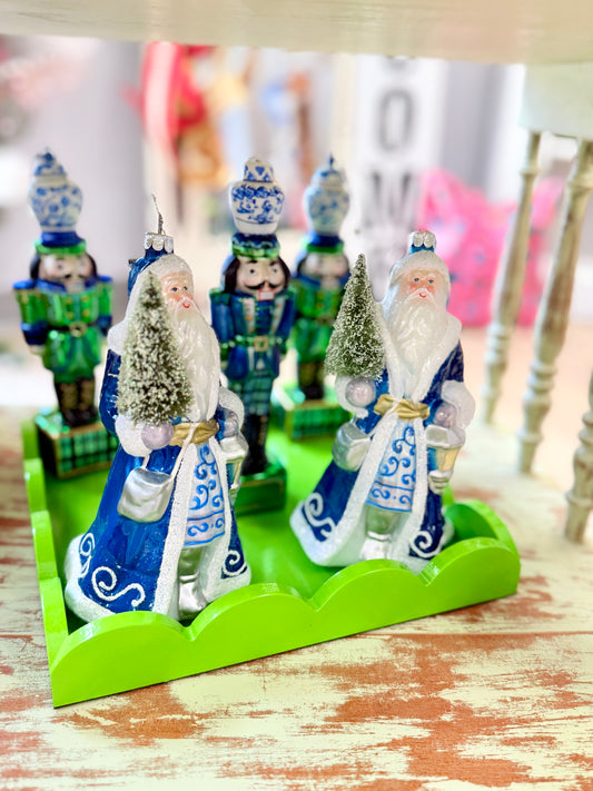 Santa with Tree Ornament