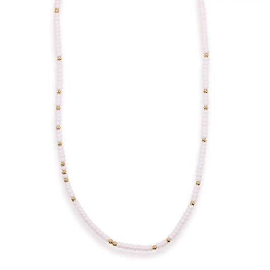Luster White Sprinkle Necklace
