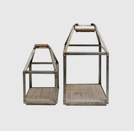 Short Antique Open Lantern