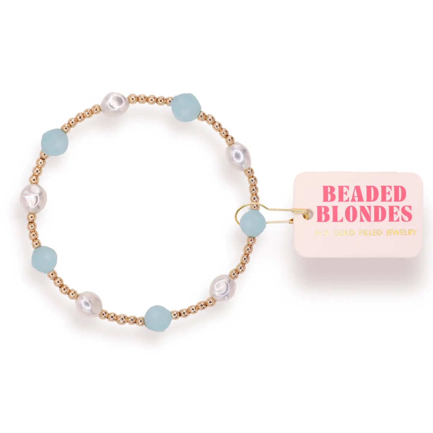 Light Blue Maggie Gemstone Bracelet