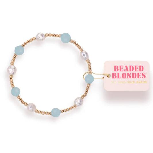 Light Blue Maggie Gemstone Bracelet
