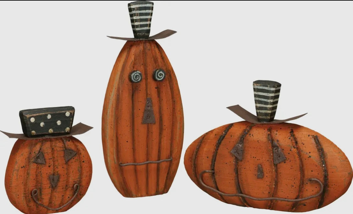 Small Jack O’Lantern Sitter Set