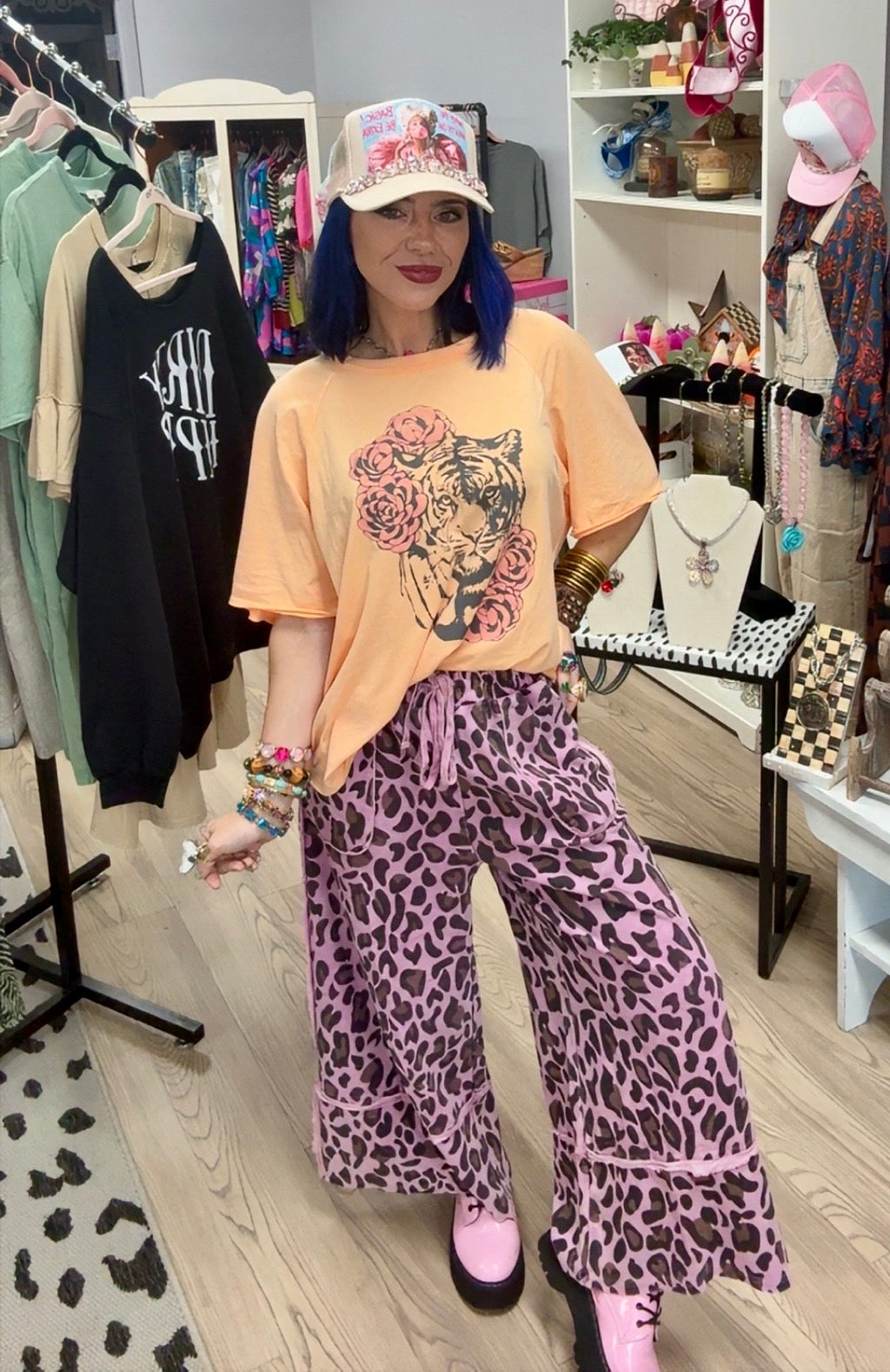 Wild About Lavender Leopard Pants