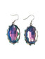 Crystal Stone Earrings - Oval