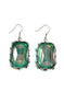 Crystal Stone Earrings - Rectangle