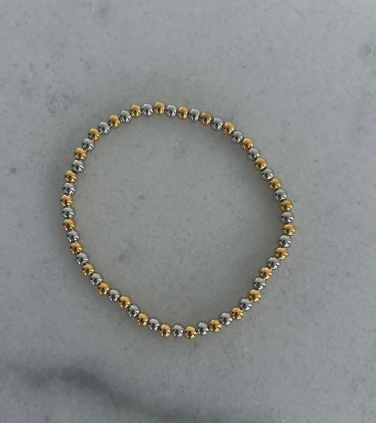 Two Toned Beaded Bracelet