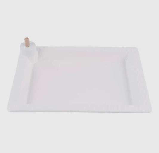 White Rectangular Platter