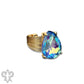 Teardrop Rhinestone Adjustable Ring