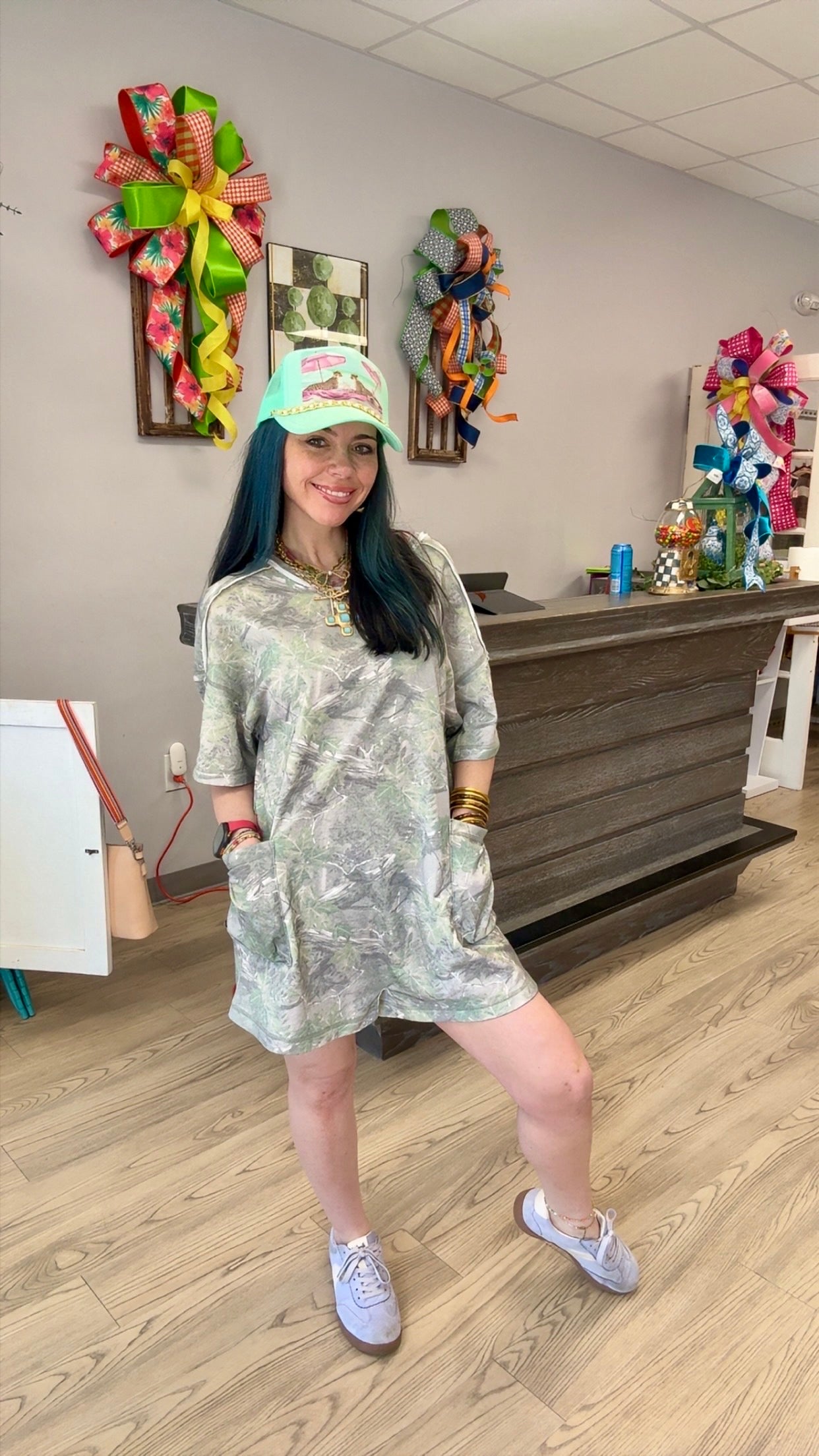 Backroads Beauty Camo Romper