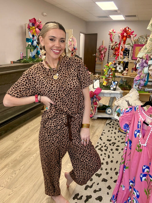 Wildly Chic Leopard Lounge Set