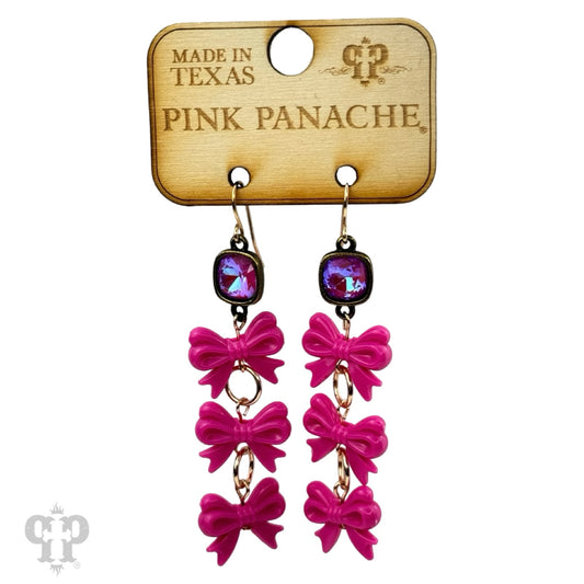Triple Bow Earrings